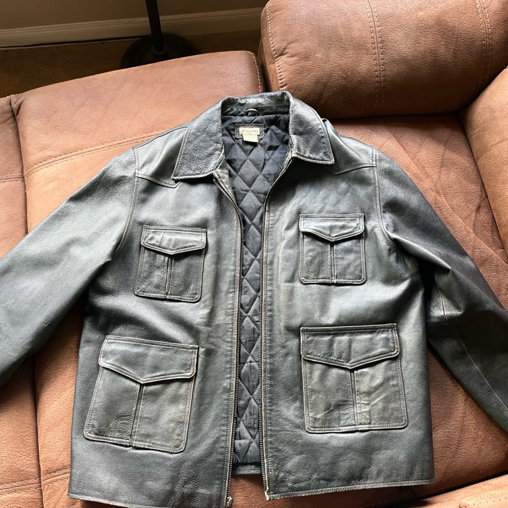 Men's Black Leather Jacket
